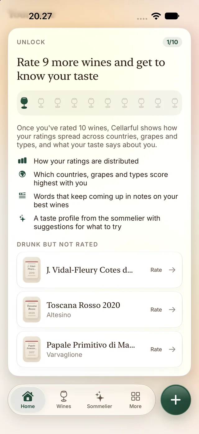Your taste profile